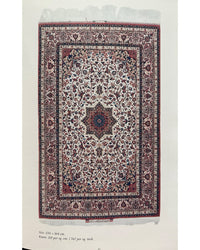 Persian Isfahan Mohammad Seirafian Rug Circa 1950 | Designed by Ahmad Archang | 8' X 4' 9" | Cream Colour | Urban Production | Extremely Fine