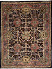 Vintage Persian Tabriz Ghalicheh-Baf Rug Circa 1960 | 9' 9" X 12' 8" | Multicolours | Allover Design | Urban Production