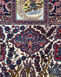 Antique Persian Isfahan Rug Circa 1900 | 4' 7" X 6' 11" | Multi-Colour | Urban Production