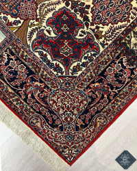Antique Persian Isfahan Rug Circa 1900 | 4' 7" X 6' 11" | Multi-Colour | Urban Production