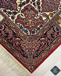 Antique Persian Isfahan Rug Circa 1900 | 4' 7" X 6' 11" | Multi-Colour | Urban Production