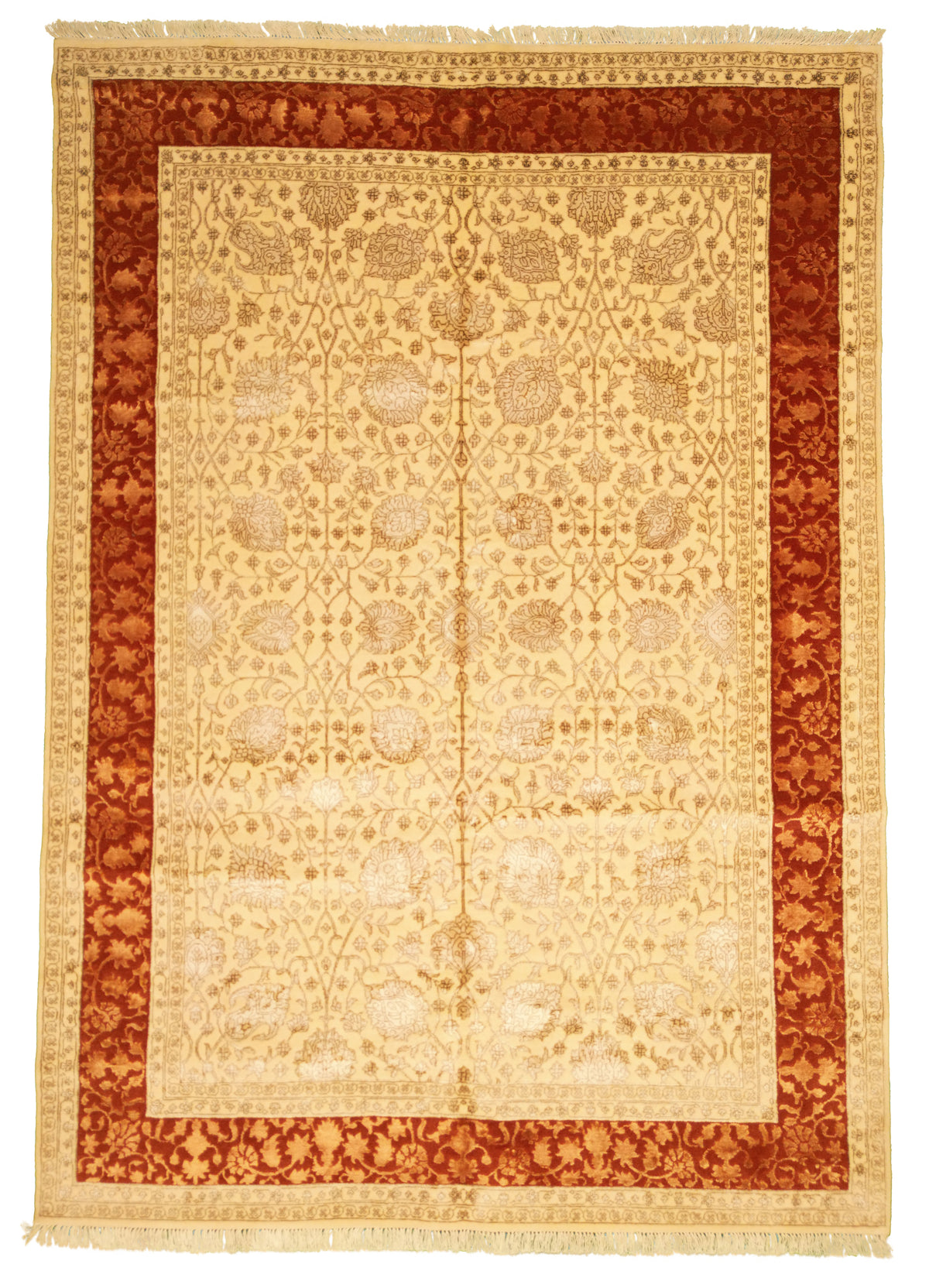 Jaipur Rug | 5' 9" X 8' 0" | Allover-Floral Design | No-Medalion | Urban Production