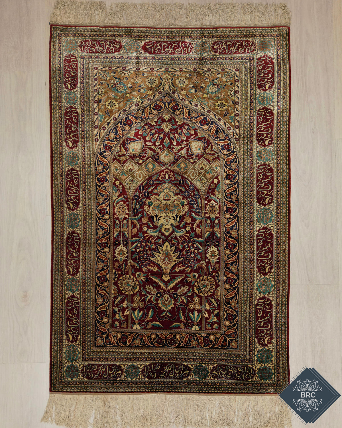 Vintage Turkish Istanbul Rug Circa 1970 | 4' 1" X 6' 2" | Mihrab Design | Red & Blue Colours | Urban Production