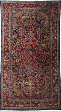 Antique Persian Tehran Rug Circa 1900 | 11' 8" X 21' 4"| Multicolour | Urban Production