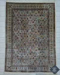 Egyptian Hereke Design Rug | 9' 6" X 13' 1" | Light Colours | Pure Silk | Extremely Fine | Urban Production