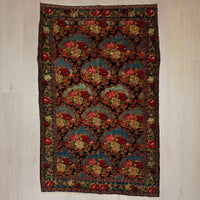 Antique Persian Bijar Rug Circa 1920 | 4' 8" X 7' 3" | Multi-Colour | Tribal Production