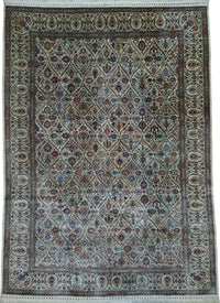 Hereke Rug Reproduction | 9' 6" X 13' 1" | Light Colours | Pure Silk | Extremely Fine | Urban Production