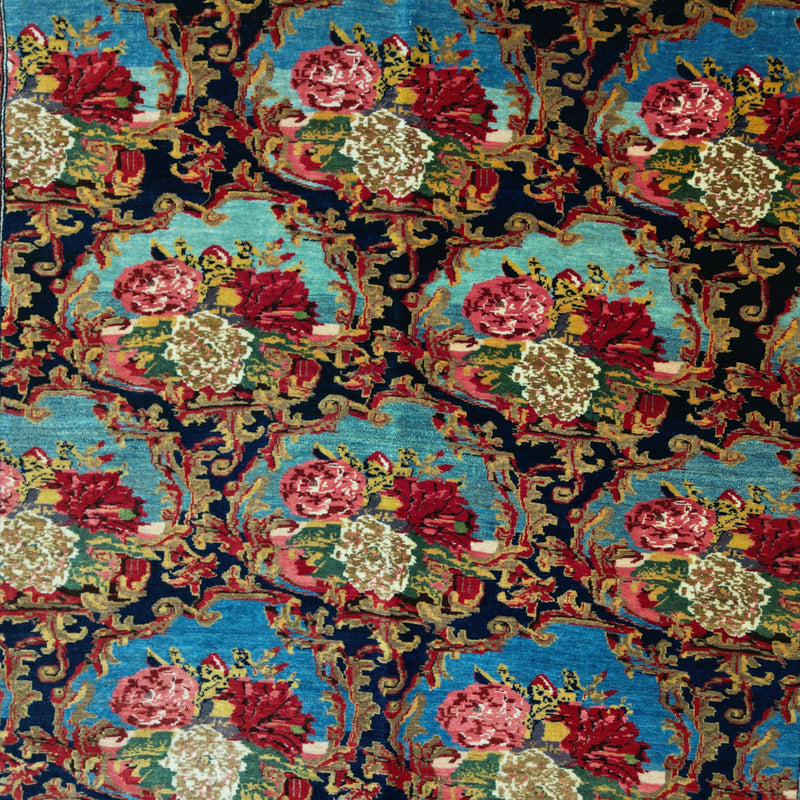 Antique Persian Bijar Rug Circa 1920 | 4' 8" X 7' 3" | Multi-Colour | Tribal Production