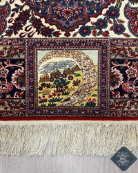 Antique Persian Isfahan Rug Circa 1900 | 4' 7" X 6' 11" | Multi-Colour | Urban Production