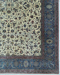 Vintage Persian Nain Tudeshk Rug Circa 1960 | 10' 6" X 13' 9" | Geometric Design | Multi-Colour | Tribal Production