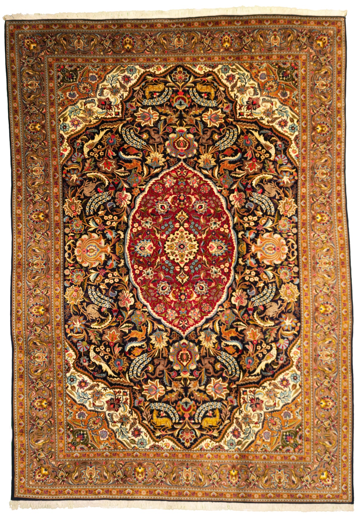 Persian Qom Rug | 8' 2" X 11' 5" | Finely Woven | Urban Production