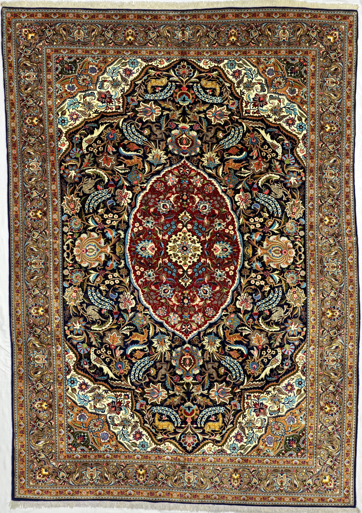 Persian Qom Rug | 8' 2" X 11' 5" | Finely Woven | Urban Production