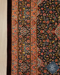 Persian Qom Rug | 4' 4" X 6' 8" | Deep Colours | Pure Silk | Extremely Fine | Urban Production