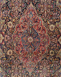 Antique Persian Tehran Rug Circa 1900 | 11' 8" X 21' 4"| Multicolour | Urban Production