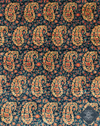 Vintage Persian Kashan Rug Pair Circa 1950 | 4' 5" X 6' 11" each | Blue & Orange Colours | Urban Production