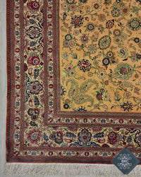 Persian Qom Jamshidi Rug | 6' 7" X 9' 10" | Light Colours | Pure Silk | Extremely Fine | Urban Production