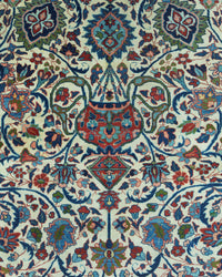 Antique Persian Tabriz Rug Circa 1910 | 12' 8" X 16' 10" | Ardabil Carpet Design | Light Colours | Urban Production