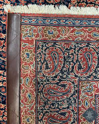 Vintage Persian Kashan Rug Pair Circa 1950 | 4' 5" X 6' 11" each | Blue & Orange Colours | Urban Production