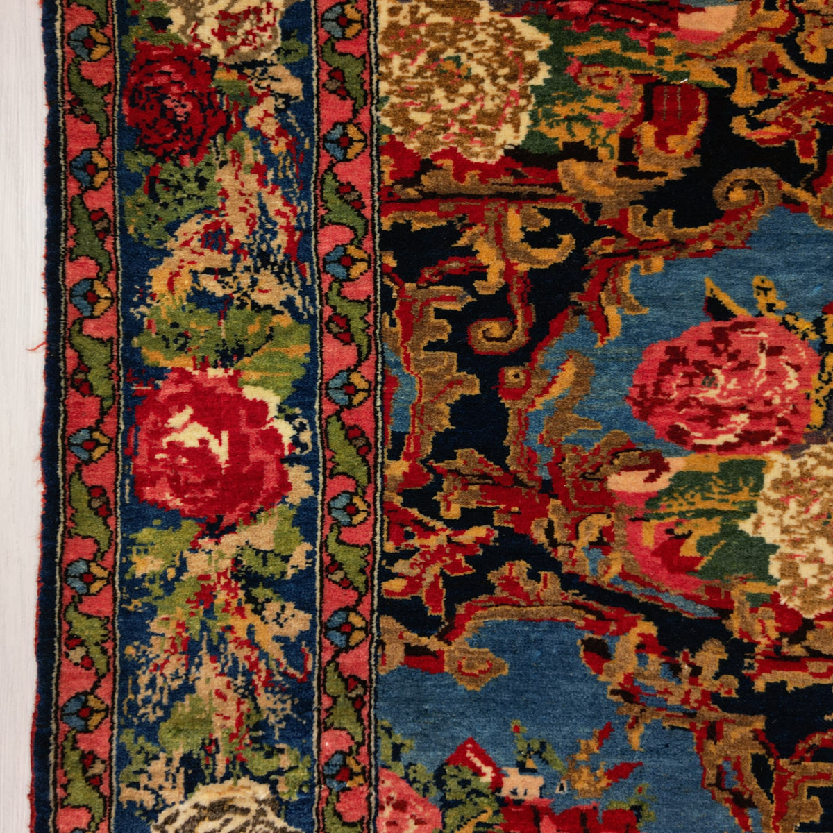 Antique Persian Bijar Rug Circa 1920 | 4' 8" X 7' 3" | Multi-Colour | Tribal Production