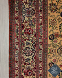 Persian Qom Jamshidi Rug | 6' 7" X 9' 10" | Light Colours | Pure Silk | Extremely Fine | Urban Production