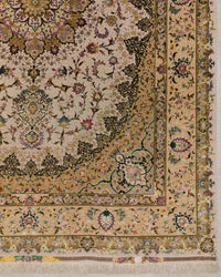Persian Tabriz Rug | 8' 2" X 11' 6" | Light Colours | Wool & Silk | Extremely Fine | Urban Production
