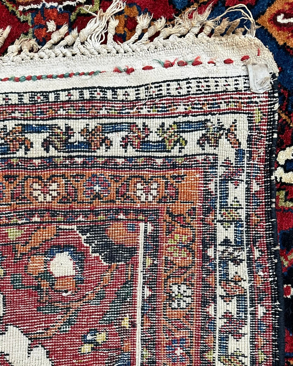 Antique Bakhtiari Shalamzar Rug Circa 1890 | 12' 5" X 22' 8" | Multicolour | Geometric Design | Tribal Production