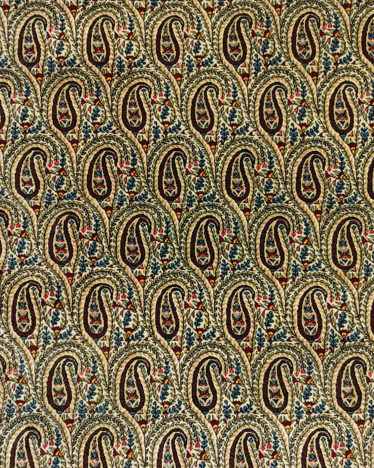 Vintage Persian Qom Rug Pair Circa 1960 | 4' 9" X 6' 10" & 4' 8" X 6' 9" | Light Colours | Urban Production
