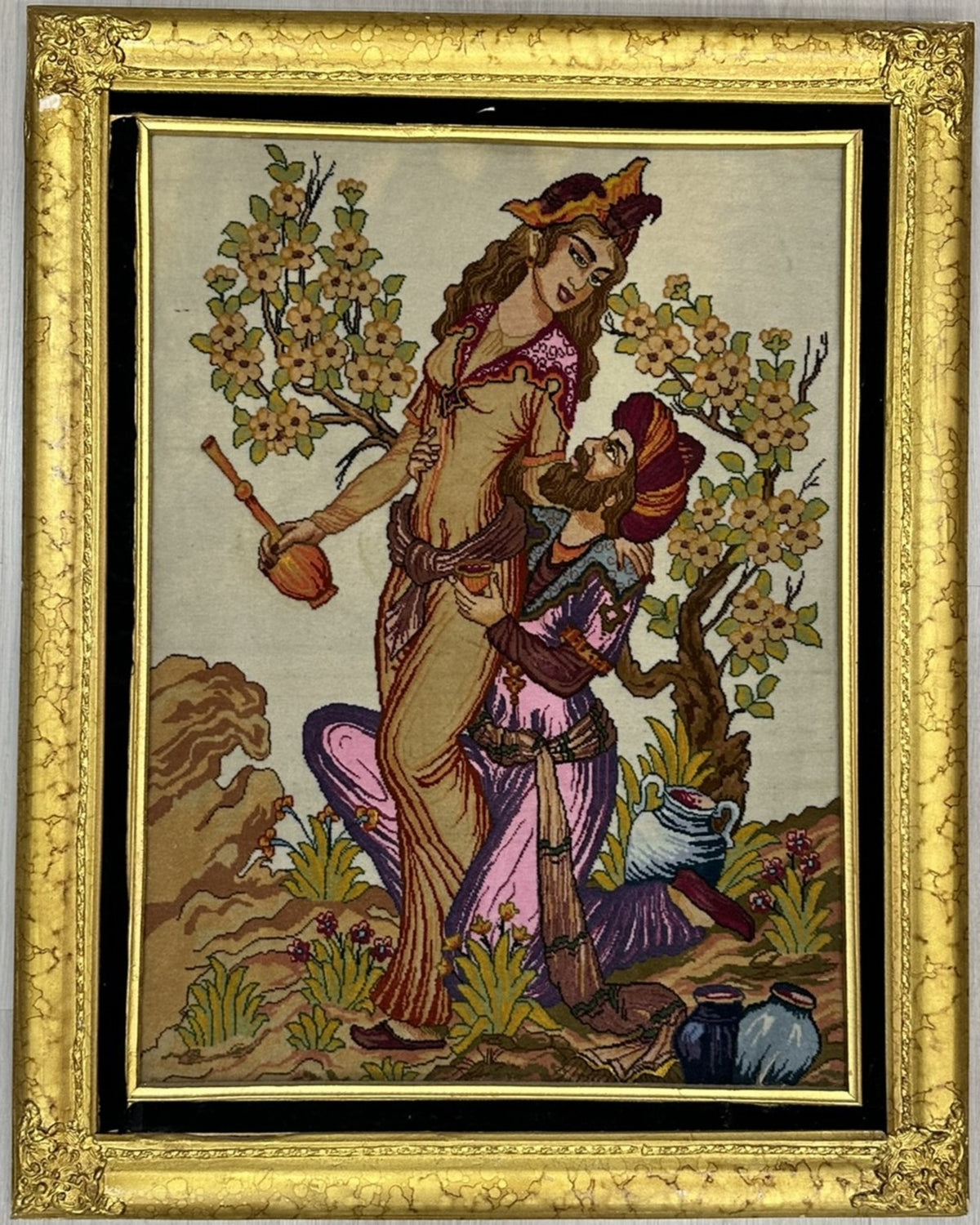 Persian Tabriz Rug | 2' 8" X 3' 4" | Multicolour | Omar Khayyam Design | Urban Production