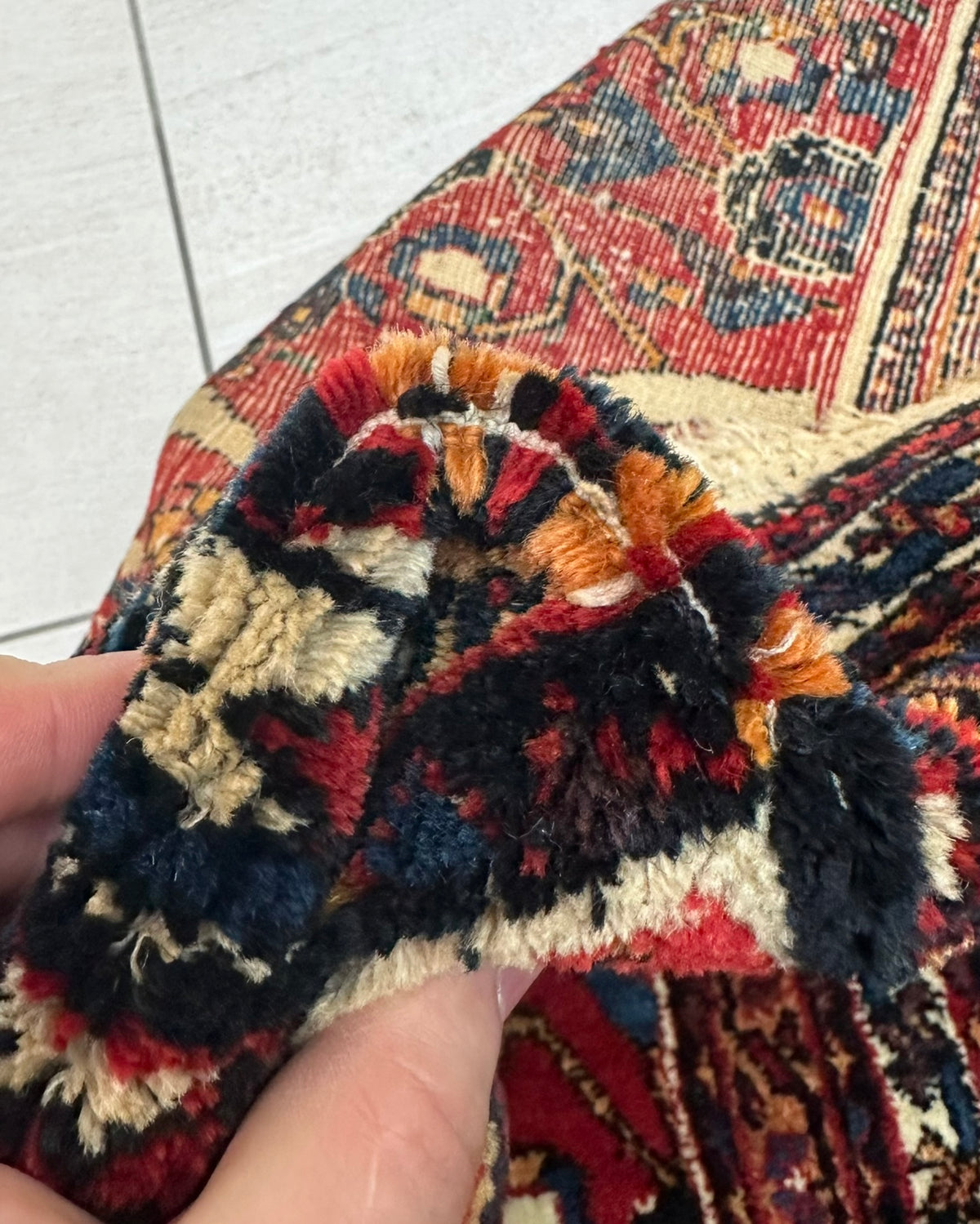 Antique Bakhtiari Shalamzar Rug Circa 1890 | 12' 5" X 22' 8" | Multicolour | Geometric Design | Tribal Production