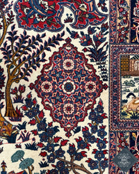 Antique Persian Isfahan Rug Circa 1900 | 4' 7" X 6' 11" | Multi-Colour | Urban Production