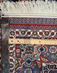 Persian Isfahan Karim Seirafian Rug | 4' 7" X 6' 11" | Midnight Blue Colour | Extremely Fine| Urban Production