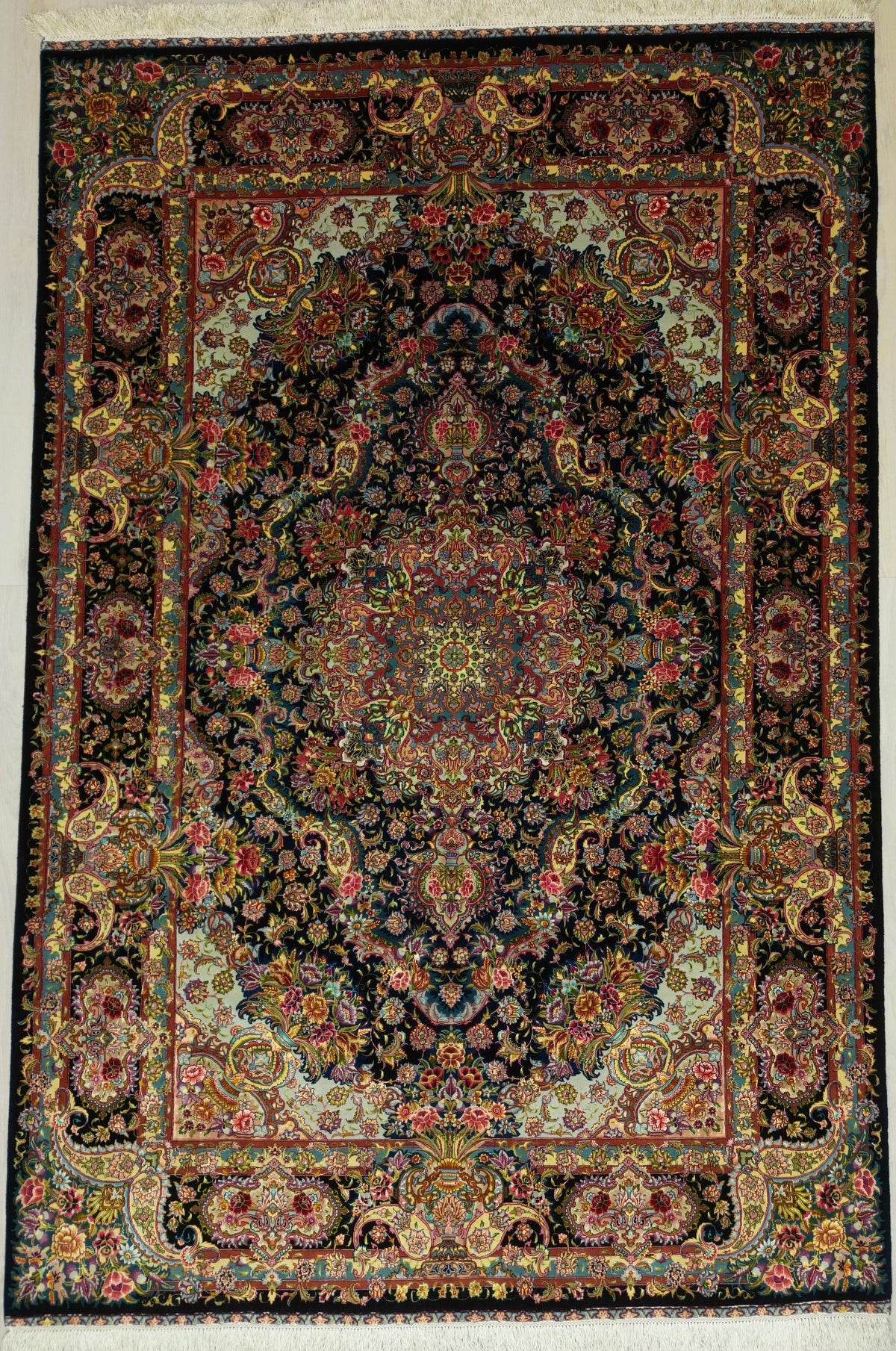Persian Tabriz Rug | 6' 7" X 9' 11" | Multicolour | Salari Design | Urban Production