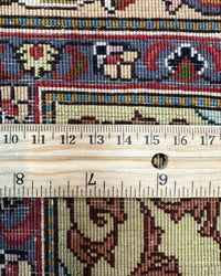 Vintage Persian Tabriz Rug Circa 1960 | 9' 10" X 13' 5" | Light Colours | Floral Medallion Design | Urban Production