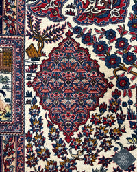 Antique Persian Isfahan Rug Circa 1900 | 4' 7" X 6' 11" | Multi-Colour | Urban Production