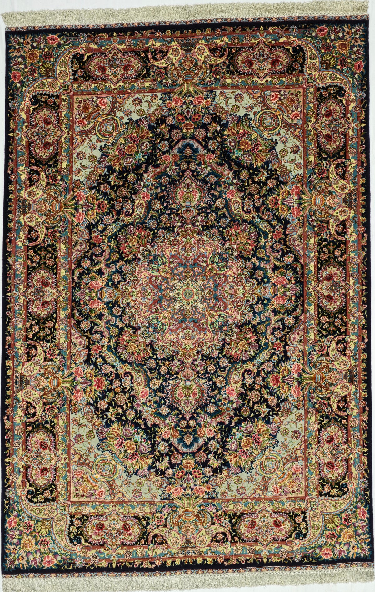 Persian Tabriz Rug | 6' 7" X 9' 11" | Multicolour | Salari Design | Urban Production