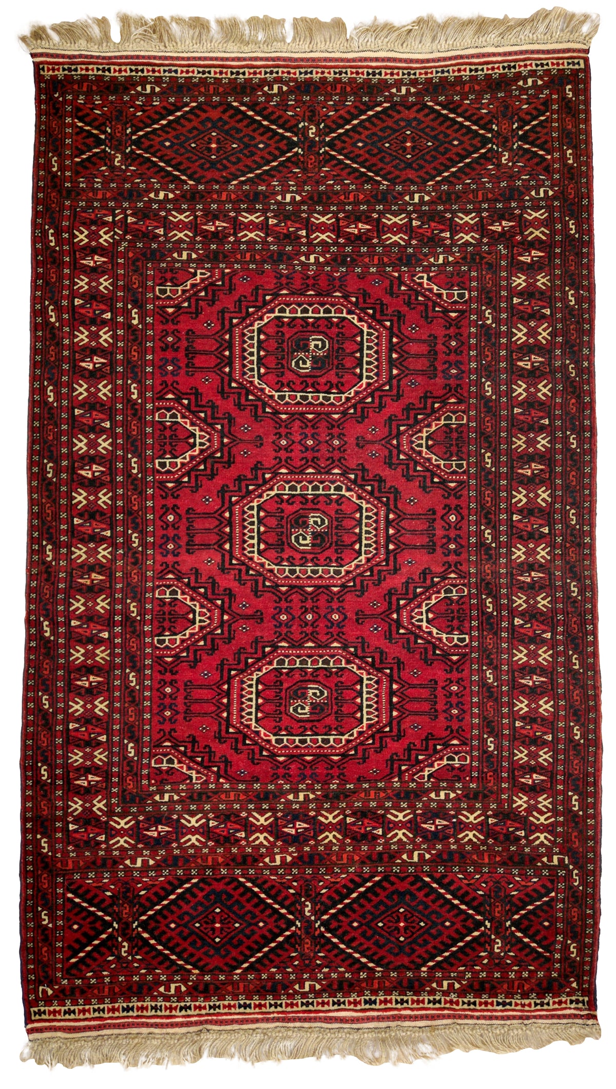 Persian Turkmen Rug | 3' 0" X 4' 12" | Tribal Production