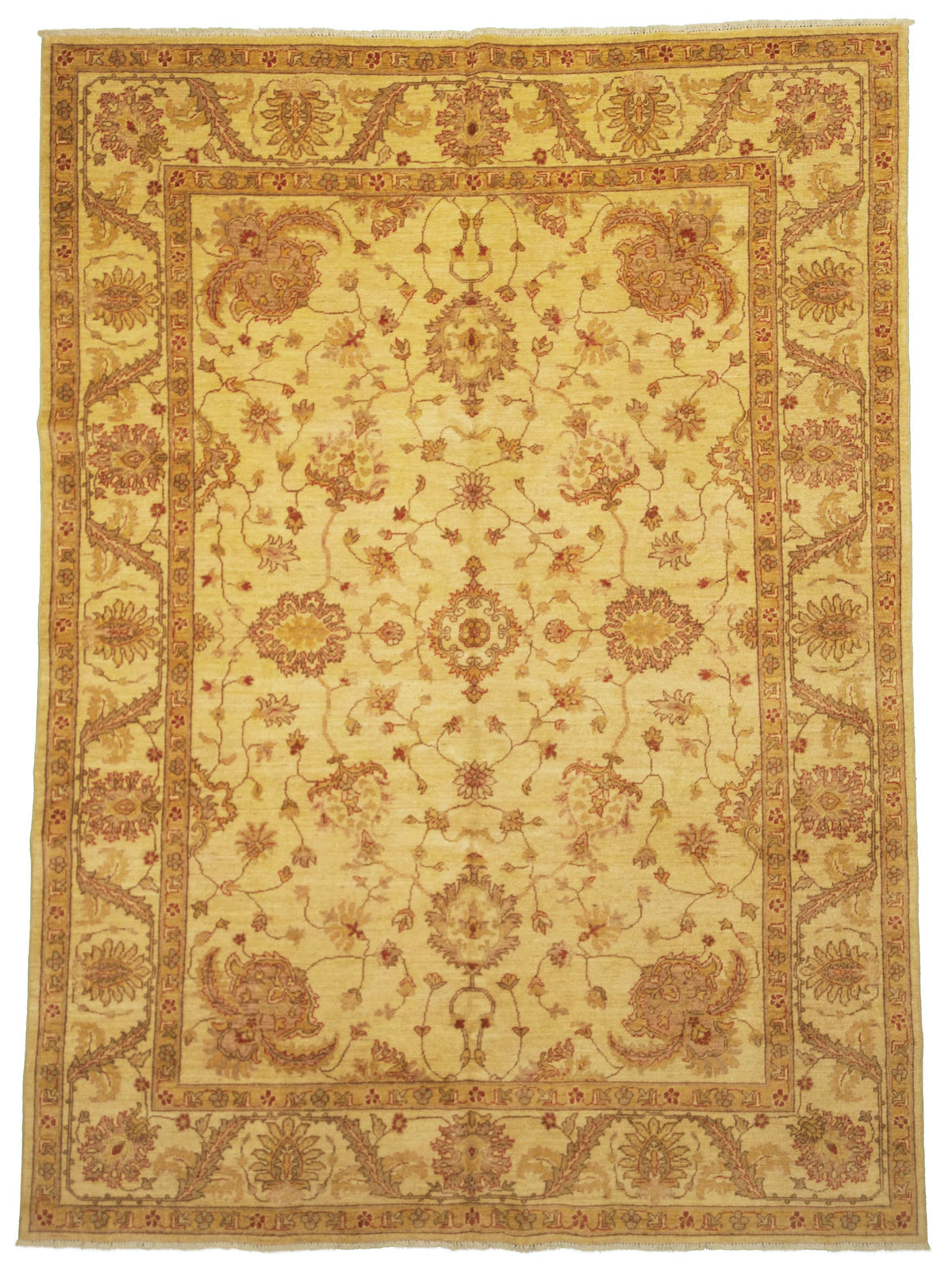 Afghanistanian Chobi Rug | 6' 10" X 9' 6" | Ivory Coloured | Urban Production