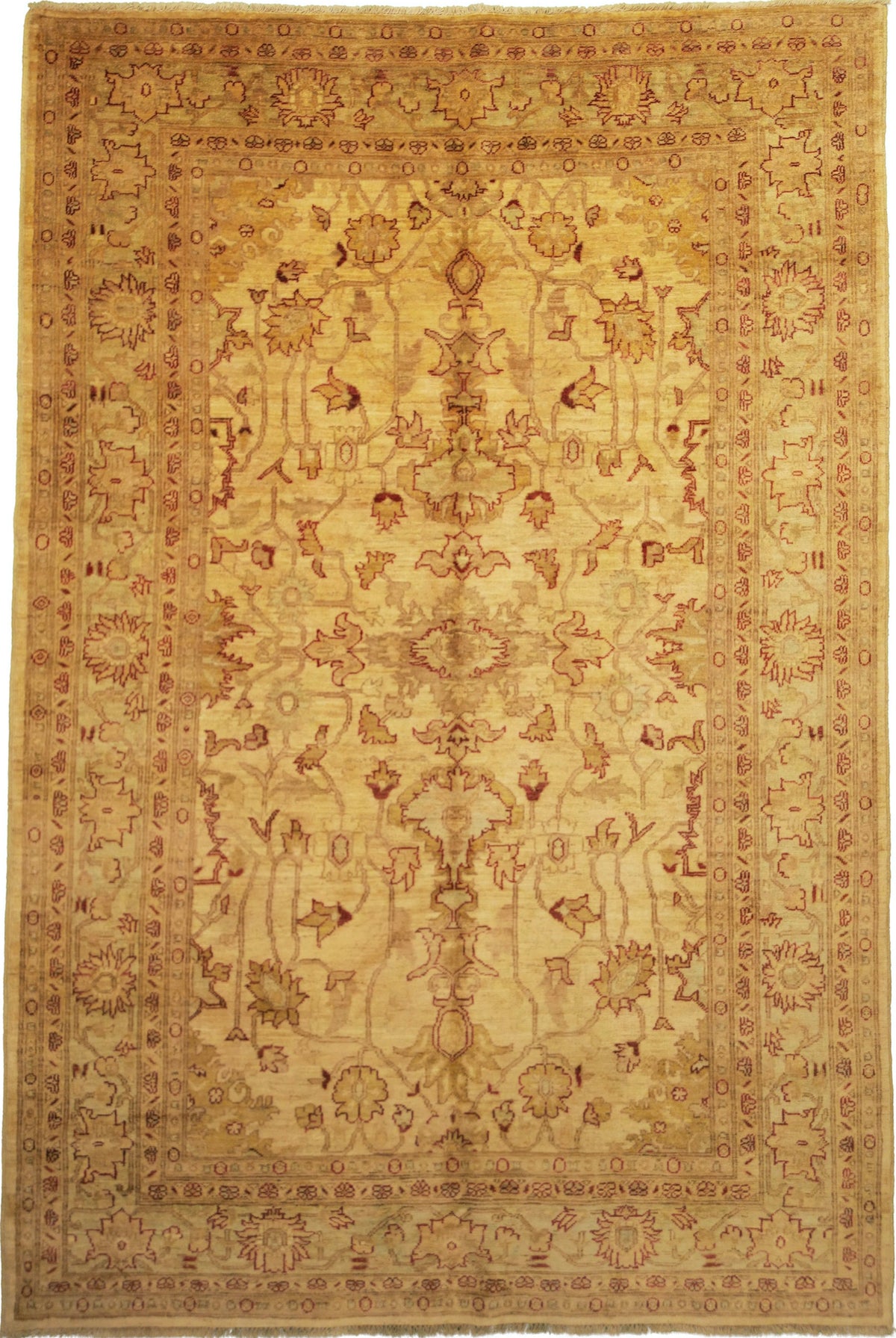 Afghanistanian Chobi Rug | 6' 2" X 9' 1" | Ivory Coloured | Urban Production