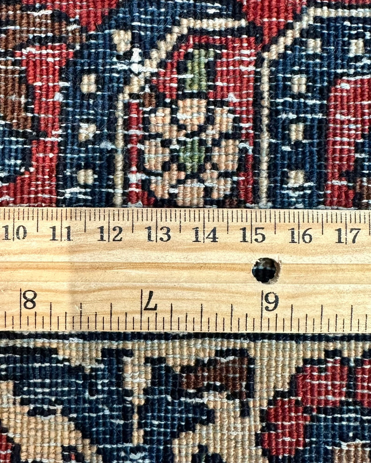 Antique Persian Meymeh Rug Circa 1920 | 10' 4" X 15' 5" | Geometric Design | Red Colour | Finely Woven | Tribal Production